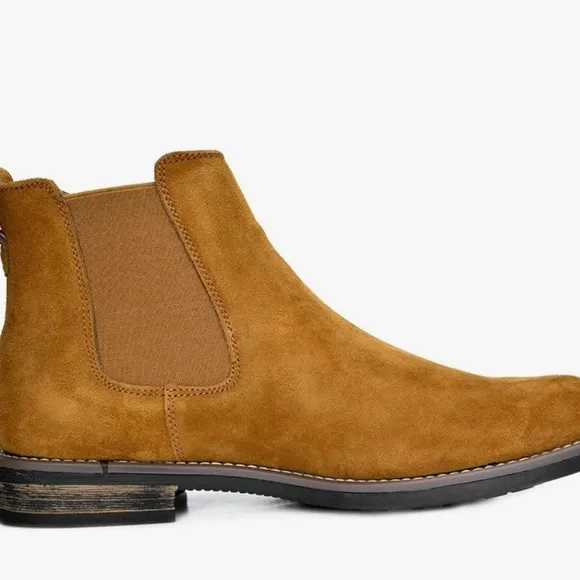 Bruno Marc Men's Suede Leather Chelsea Ankle Boots NWT Size 13