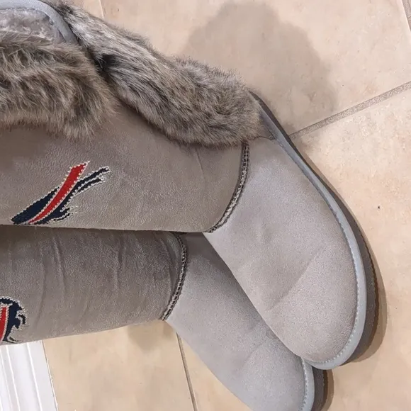 Buffalo Bills Faux Suede Boots Size 11 New