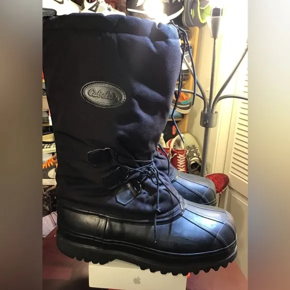 Cabella’s Mens’ insulated snow boots. Don't wait, get ready for the winter