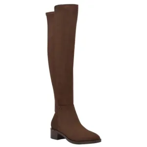 CALVIN KLEIN DEEDEE FAUX SUEDE OVER THE KNEE BOOTS IN MEDIUM BROWN NWOB SIZE 8M