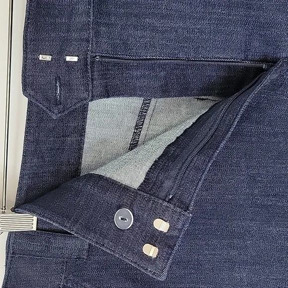Calvin Klein Denim Mini Skirt  Dark Wash Size 14 NWT