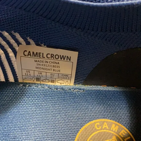 CAMEL CROWN Mens Sneakers Running Shoes Lightweight Casual, Blue, Size 12.5