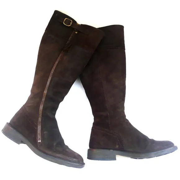 CAMPER Dark Brown Tall Suede Boots