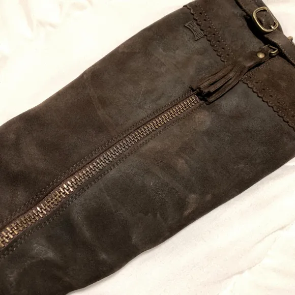 CAMPER Dark Brown Tall Suede Boots