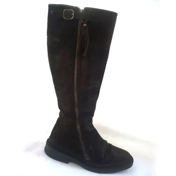 CAMPER Dark Brown Tall Suede Boots