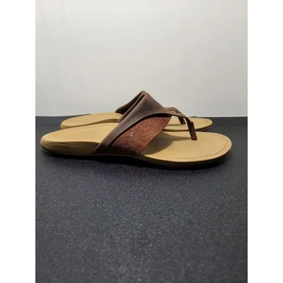 Chaco Hermosa Cognac Leather Sandals Size 8