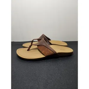 Chaco Hermosa Cognac Leather Sandals Size 8