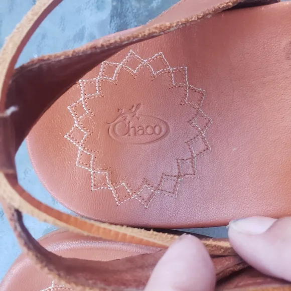 Chaco Leather Lace-up gladiator Sandals sage mapel size 10