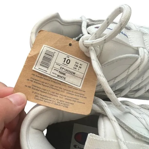 Champion Tank Chunky Sneakers In White Size 10