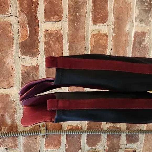 Charles by Charles David Edie Over the Knee Wedge Boots in Merlot, Size 5.5M
