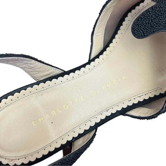 Charlotte Olympia Sandy Beaded Starfish Sandals Sz 37