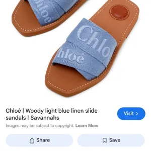 Chloe Blue and Brown Sandals
