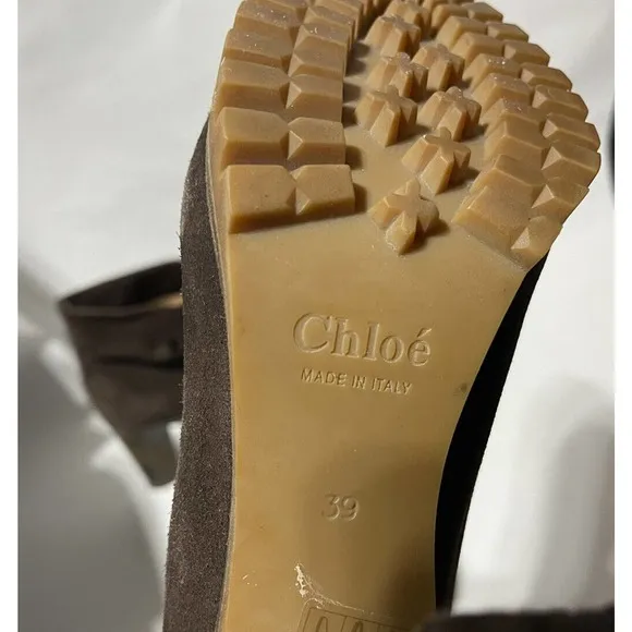 CHLOE Brown Suede‎ boots size 39