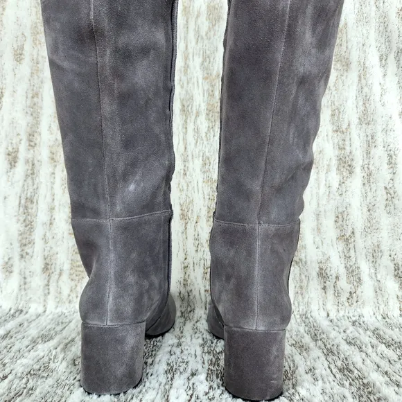 Clark’s &quot;Somerset Barley Ray&quot; Suede Over-the-Knee Boot Gray Grey, Women's Size 7