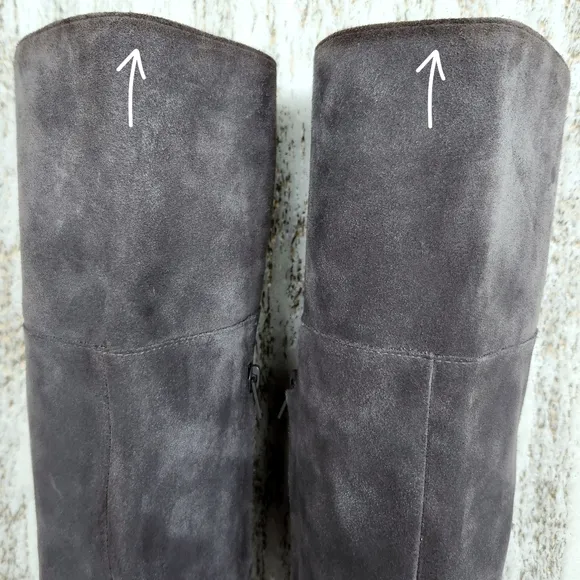 Clark’s &quot;Somerset Barley Ray&quot; Suede Over-the-Knee Boot Gray Grey, Women's Size 7