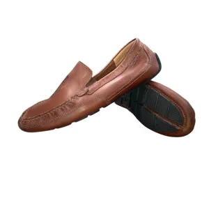 Clarks Men’s Leather Driving Loafers Brown Slip-On Shoes Size 10M 22862