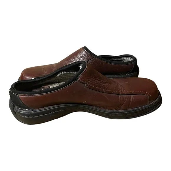 Clarks Mens Round Toe Pilton Ease Sandal Loafers Brown Size 9M