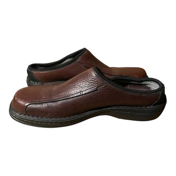 Clarks Mens Round Toe Pilton Ease Sandal Loafers Brown Size 9M