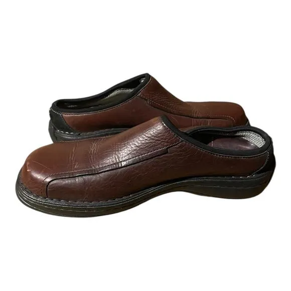 Clarks Mens Round Toe Pilton Ease Sandal Loafers Brown Size 9M