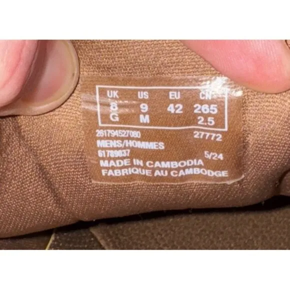Clarks Motion Trek EZ Mens Leather Casual Slip On Sneakers Shoes Size 9 Brown