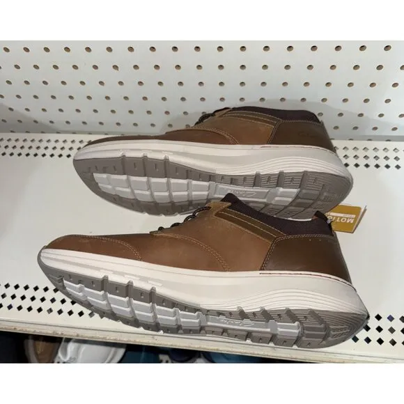 Clarks Motion Trek EZ Mens Leather Casual Slip On Sneakers Shoes Size 9 Brown