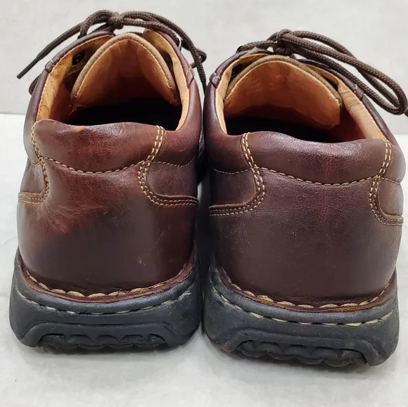 Clarks Nebulae oxford shoes men's size 9.5 brown leather casual walking