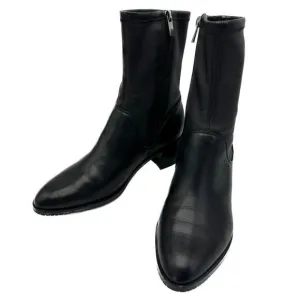 Clarks Poise Leah Black Leather Ankle Boots Size 8.5M