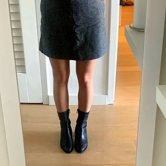 Clarks Poise Leah Black Leather Ankle Boots Size 8.5M