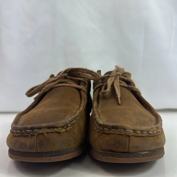 Clarks Shacre II Run Shoes Brown Leather  Mens Moccasin