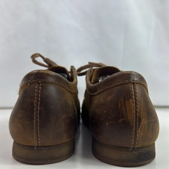 Clarks Shacre II Run Shoes Brown Leather  Mens Moccasin