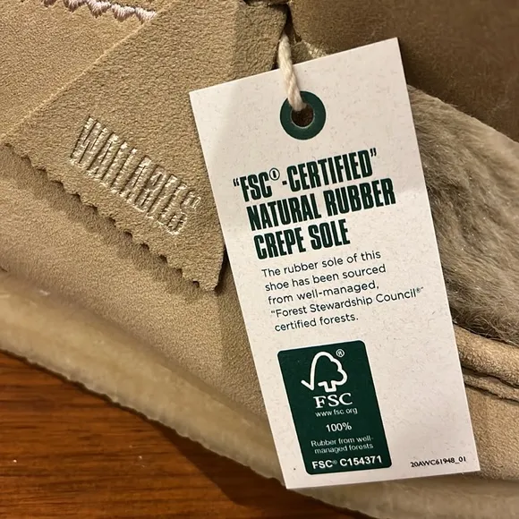 Clarks Wallabee Chukka Boots Faux Fur Tan Interest new Women’s Size 6