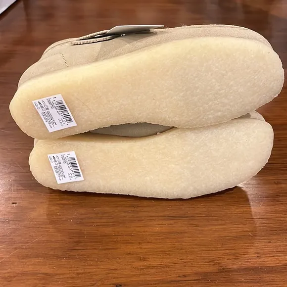Clarks Wallabee Chukka Boots Faux Fur Tan Interest new Women’s Size 6