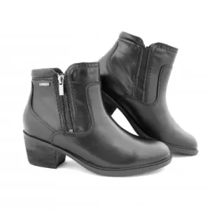 Clarks Womens Black Leather Neva Zip Waterproof Wide Ankle Boots US 11