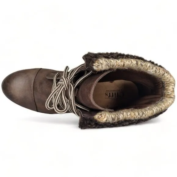 Cliffs By White Mountain Size 7 Womens Faux Fur Outdoors Boots