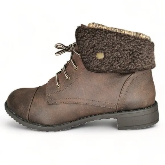 Cliffs By White Mountain Size 7 Womens Faux Fur Outdoors Boots