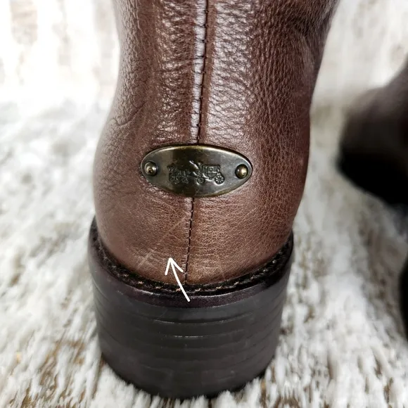 Coach &quot;Bailey Safari&quot; Brown Leather Suede Tall Riding Boot | Women's Size 6.5 B