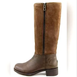 Coach &quot;Bailey Safari&quot; Brown Leather Suede Tall Riding Boot | Women's Size 6.5 B