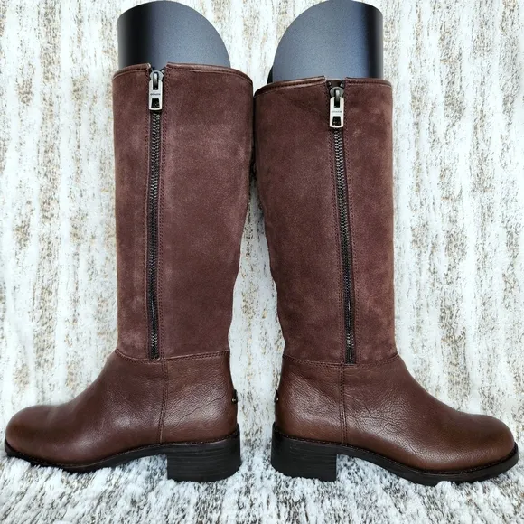 Coach &quot;Bailey Safari&quot; Brown Leather Suede Tall Riding Boot | Women's Size 6.5 B