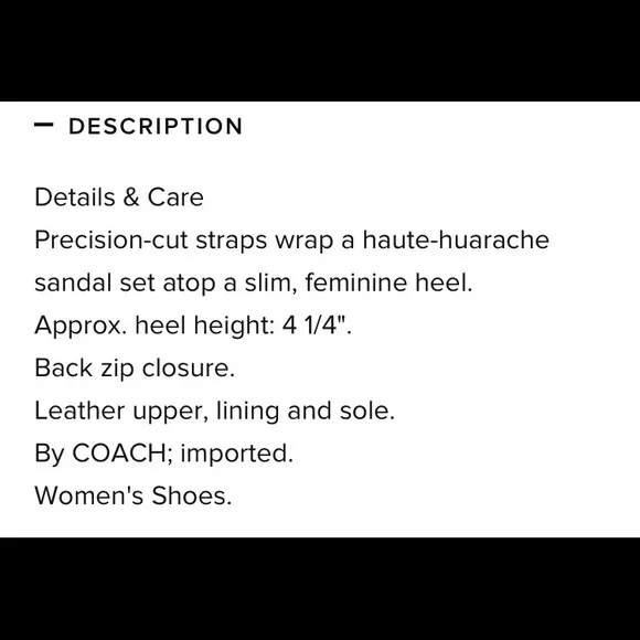 Coach Cage Sandals in EUC