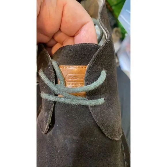Coach Mens Anthony Chukka Boots 9 Brown Suede