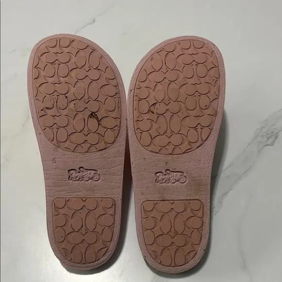 Coach Pink Slide Sandals
