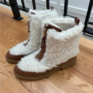 Coach Shearling Ankle Boots