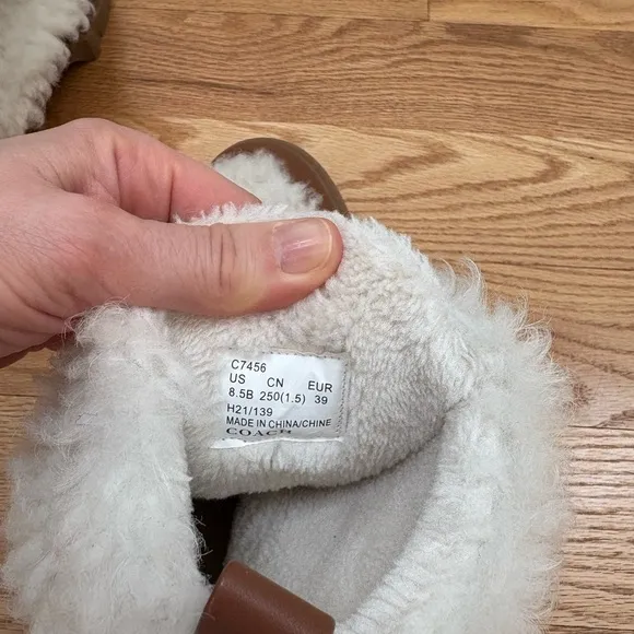 Coach Shearling Ankle Boots