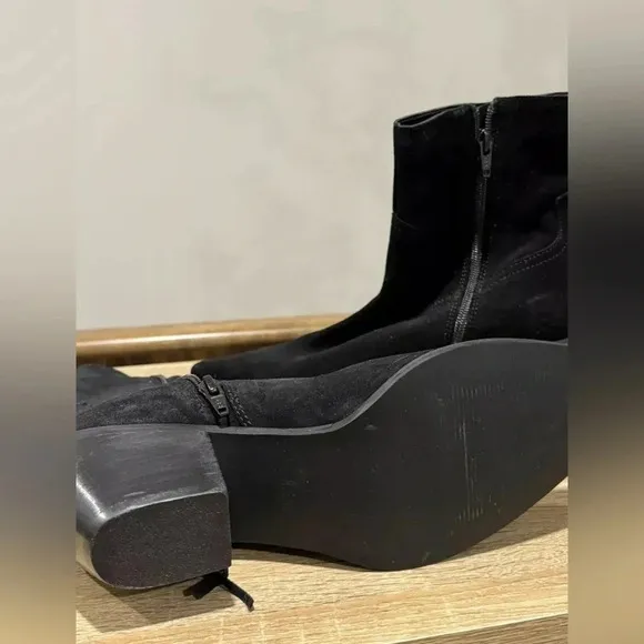 Coconuts by Matisse for Free People Black Jane Suede Fringe Ankle Boots 8.5