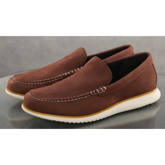 Cole Haan 2.Zero Grand Venetian $160 Men's Chestnut Loafer Shoes Sz 7 C38819 EUC