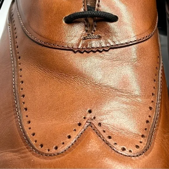 COLE HAAN 3.Zerogrand Wingtip Oxford Leather British Tan Men's Shoes Size 12M