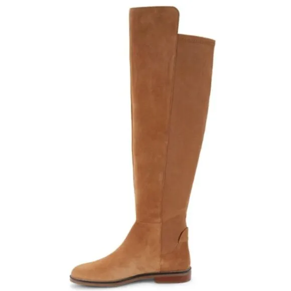 Cole Haan 'Chase' Knee-High Suede Boots, Golden Honey