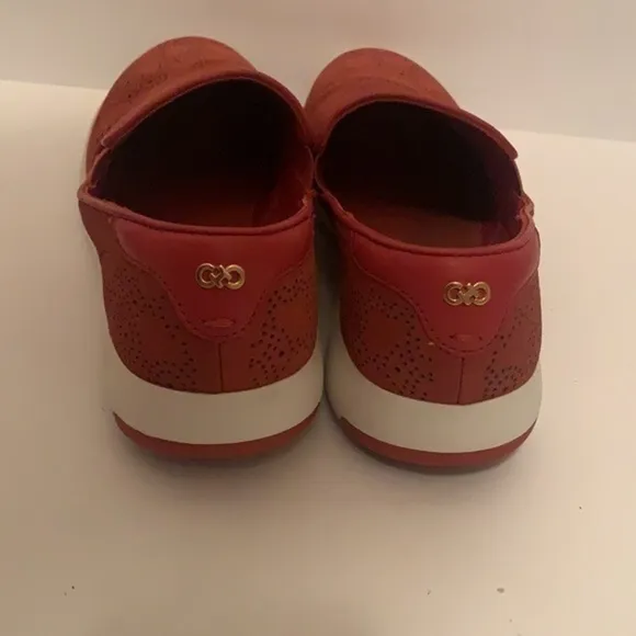 Cole Haan Grand Pro paisley perforated mineral red nubuck slip on loafer sneaker