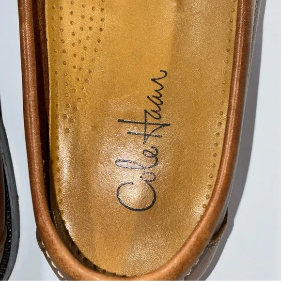 Cole Haan Kiltie Tassel Loafers Shoes 13M Preppy Ivy League Brown Leather