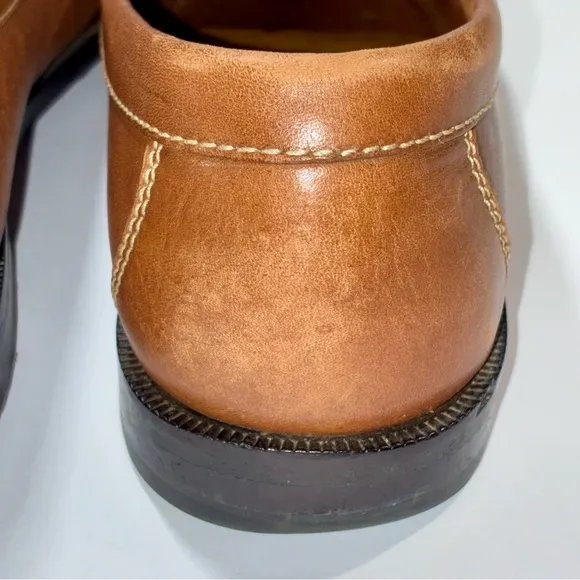 Cole Haan Kiltie Tassel Loafers Shoes 13M Preppy Ivy League Brown Leather